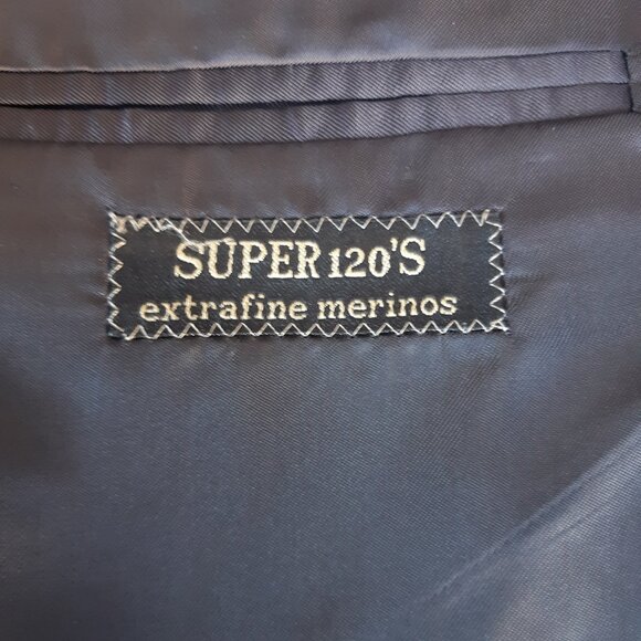 Corneliani Bespoke 40R Charcoal Men's Wool Sport Jacket Super 120s - Picture 6 of 16